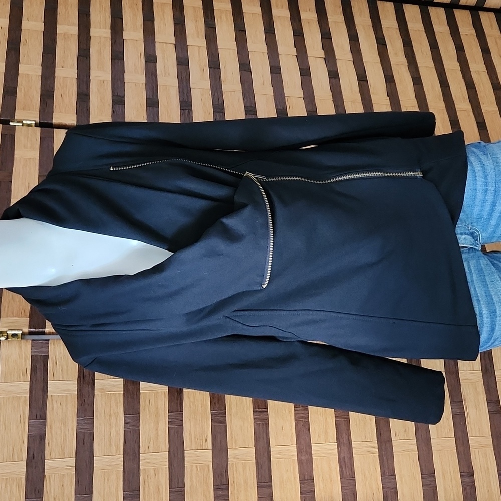 Moto jacket zip up